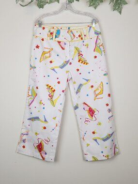 Lavie Boheme Size 12 Women's High Heels & Floral Print Capri Pant